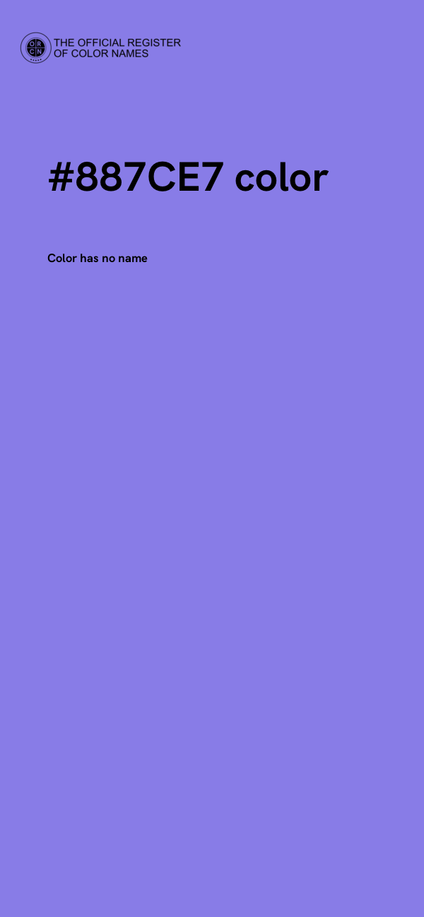 #887CE7 color image