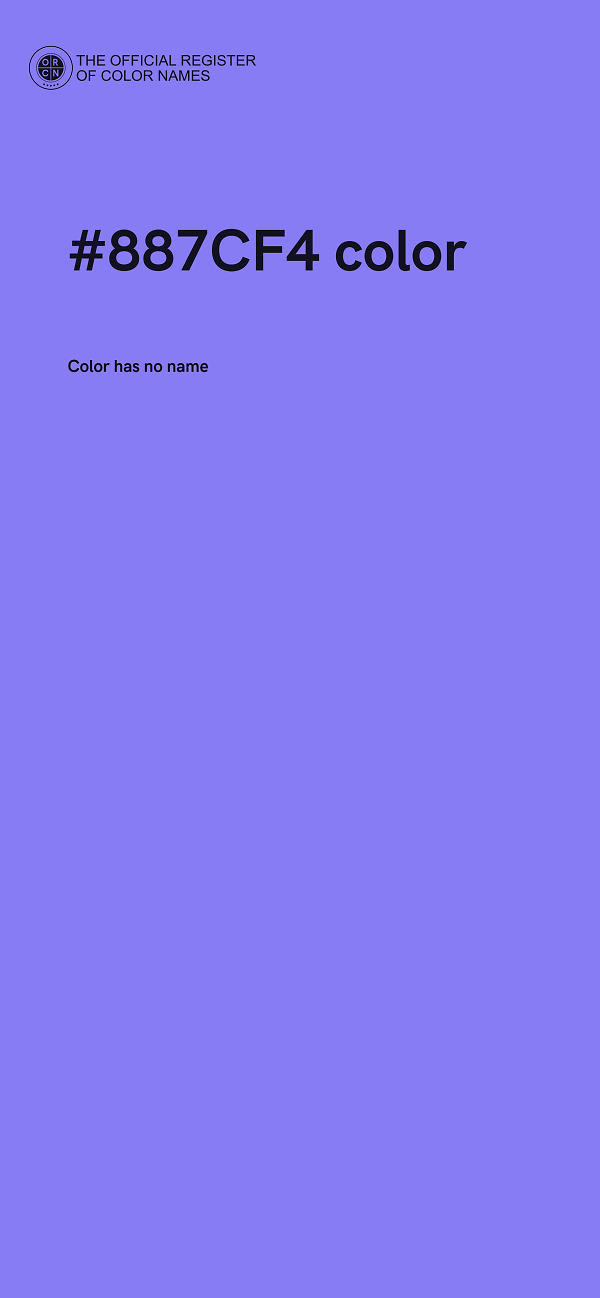 #887CF4 color image