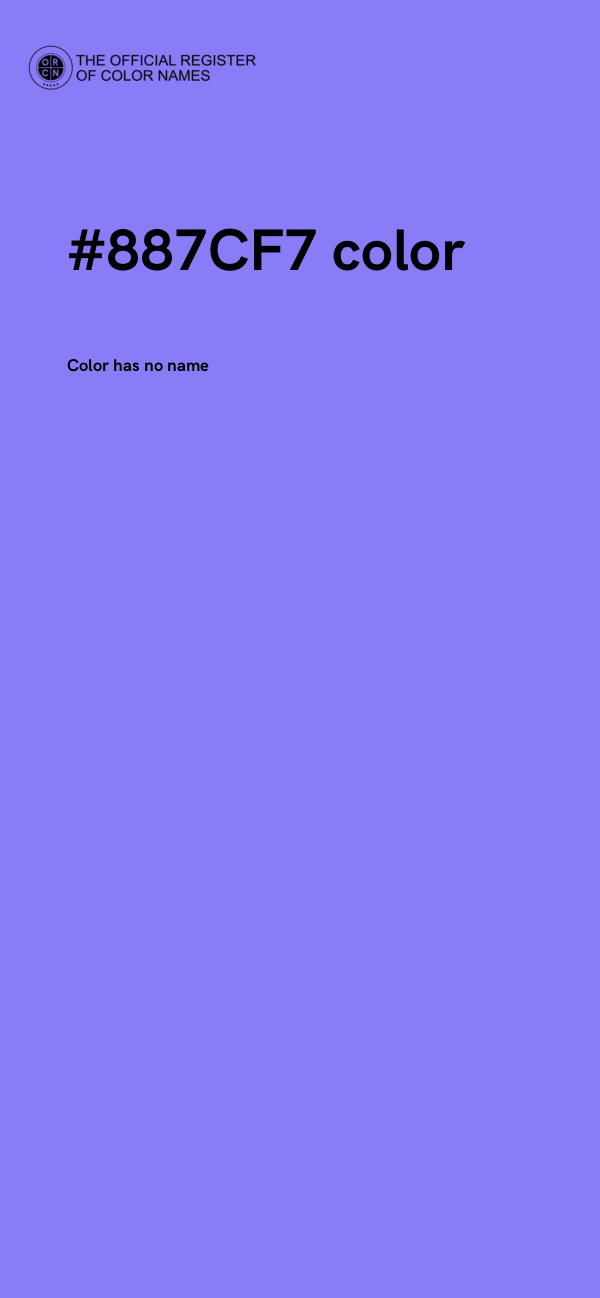 #887CF7 color image