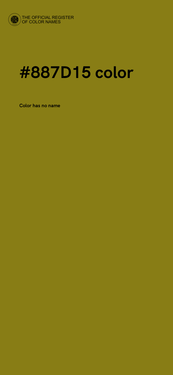 #887D15 color image