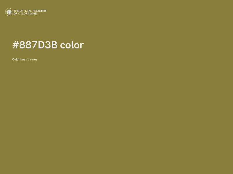 #887D3B color image