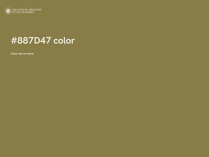 #887D47 color image