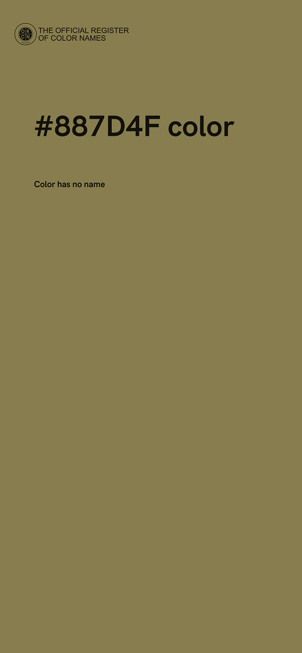 #887D4F color image