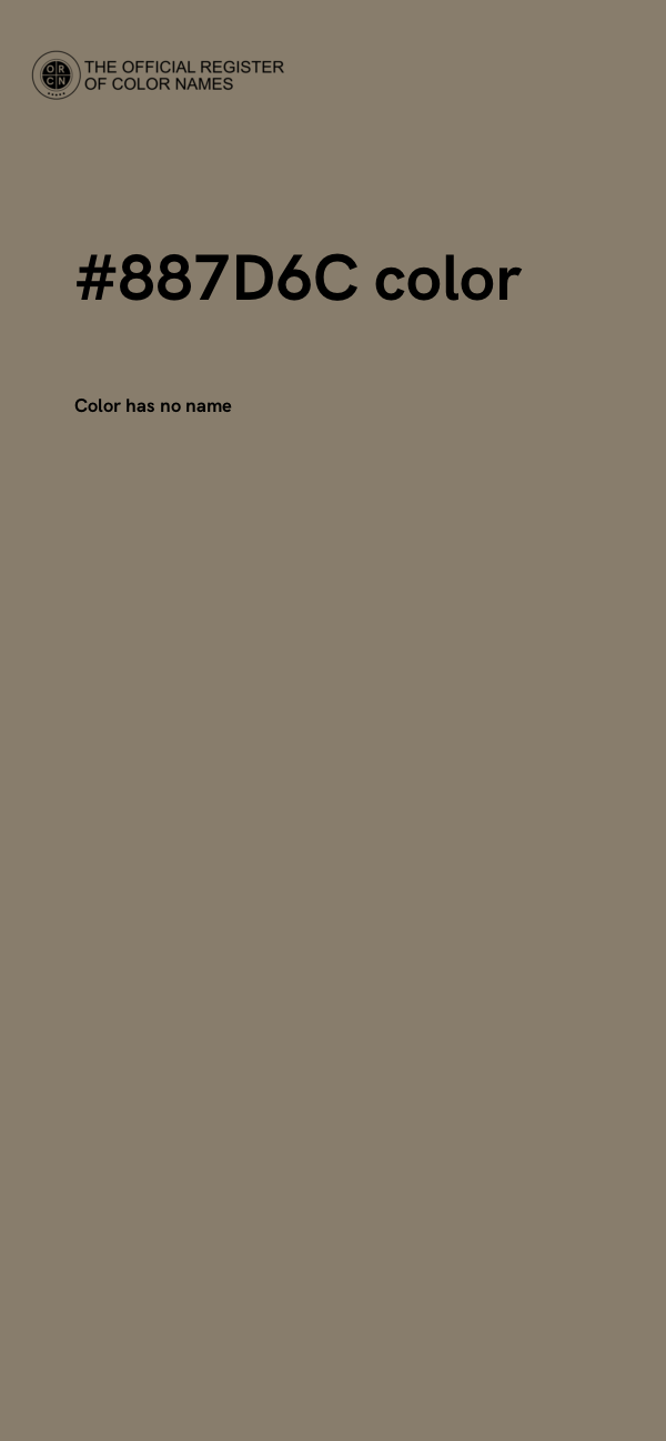 #887D6C color image