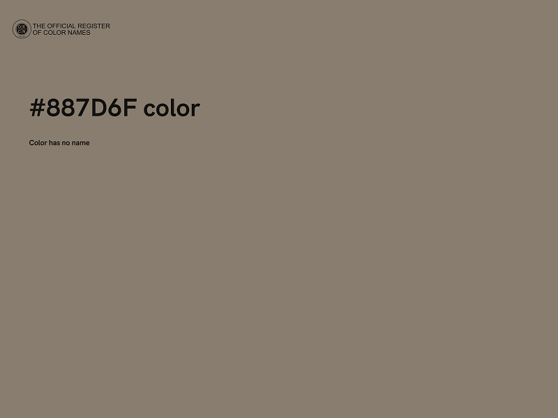 #887D6F color image