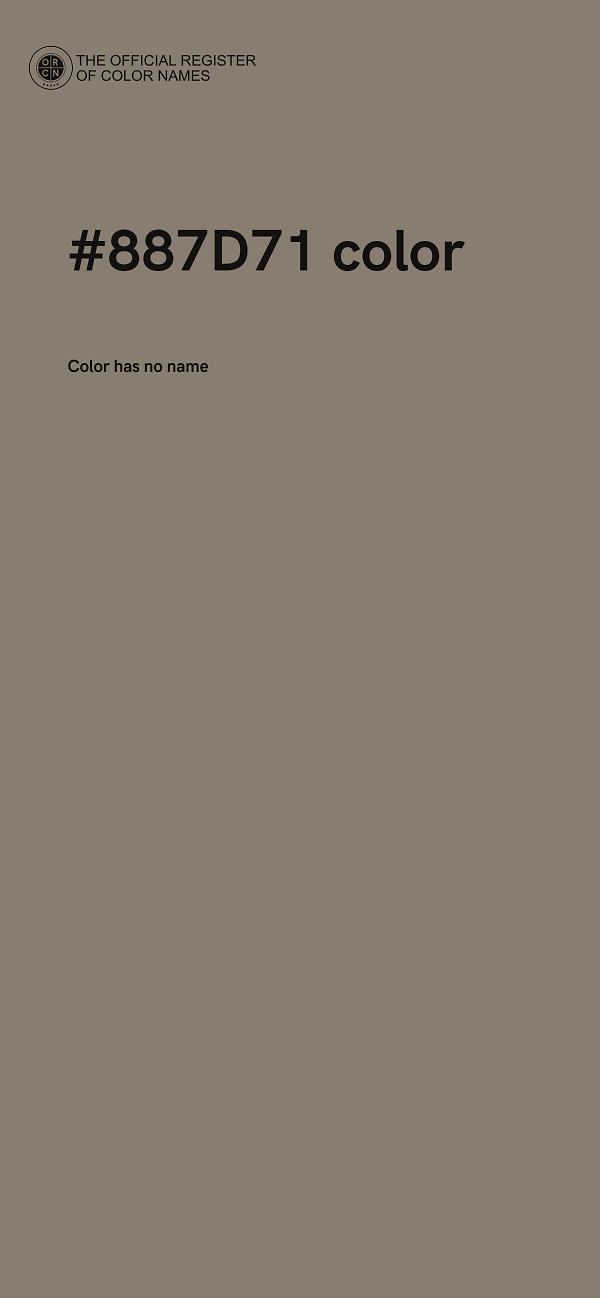 #887D71 color image