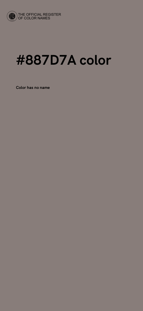#887D7A color image