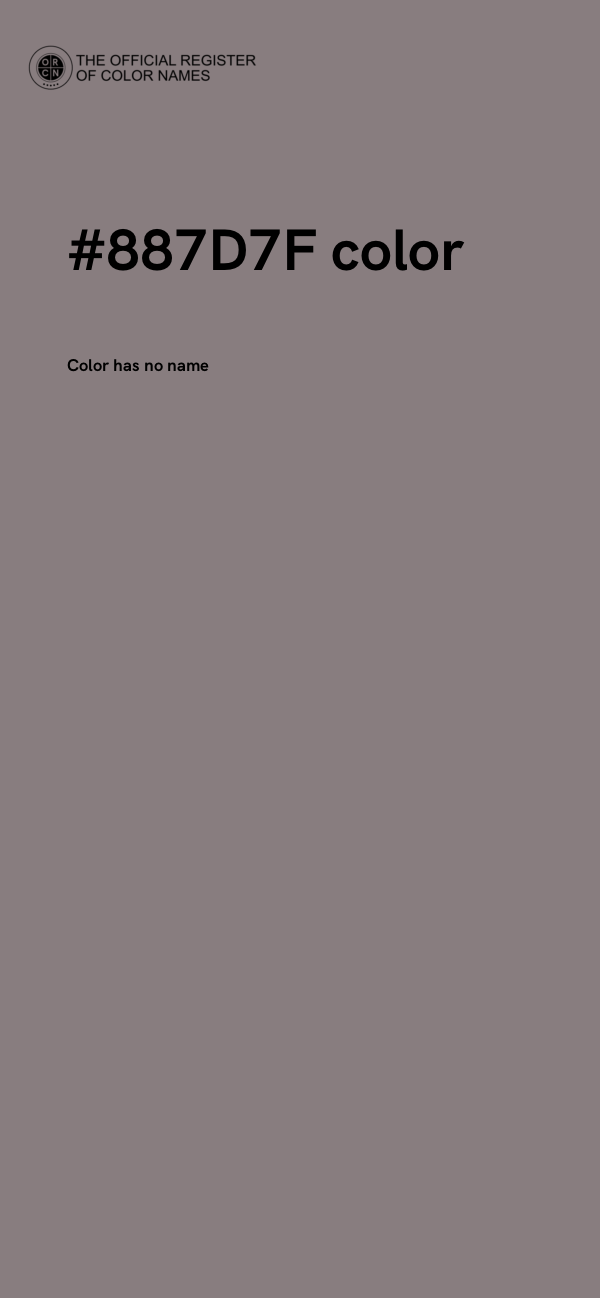 #887D7F color image