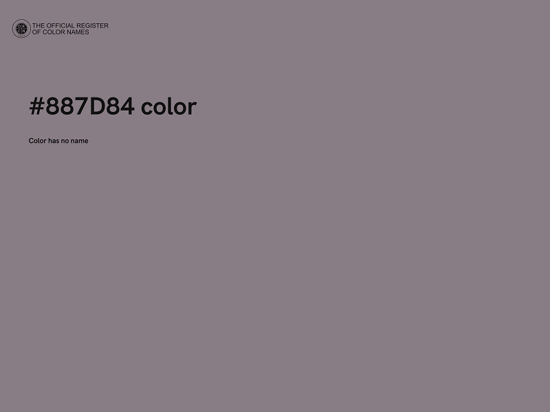 #887D84 color image