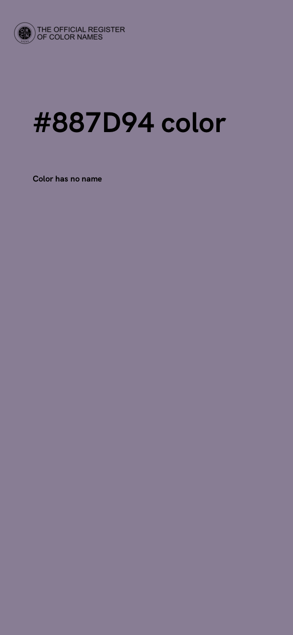 #887D94 color image