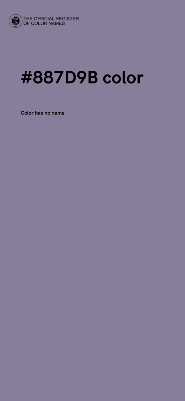 #887D9B color image