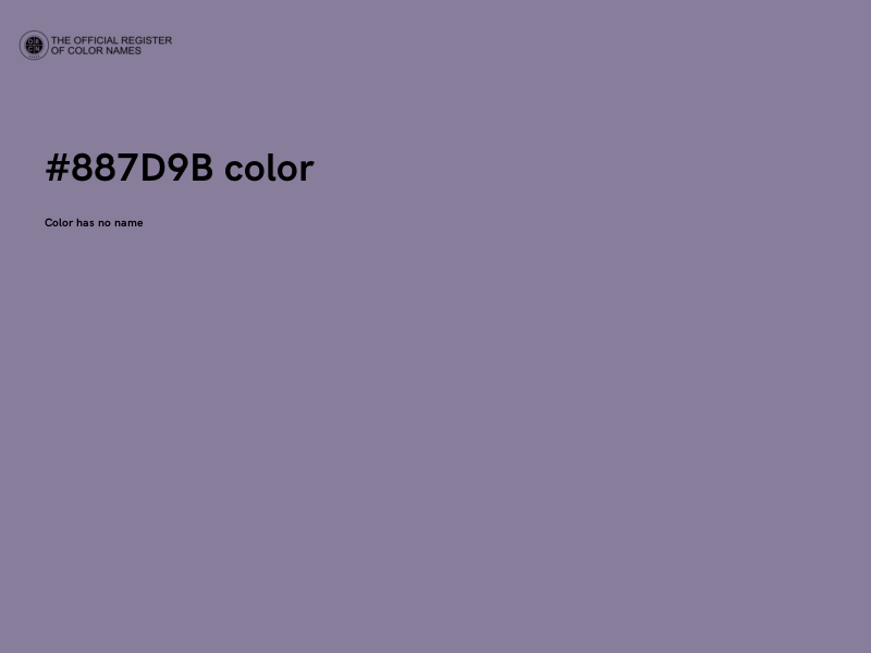 #887D9B color image