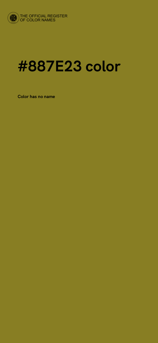 #887E23 color image