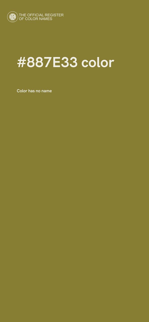 #887E33 color image