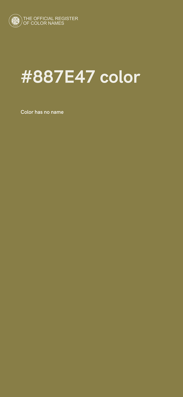 #887E47 color image