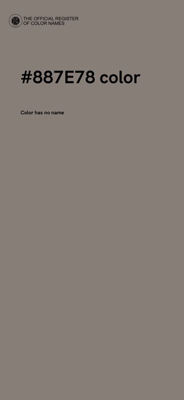 #887E78 color image