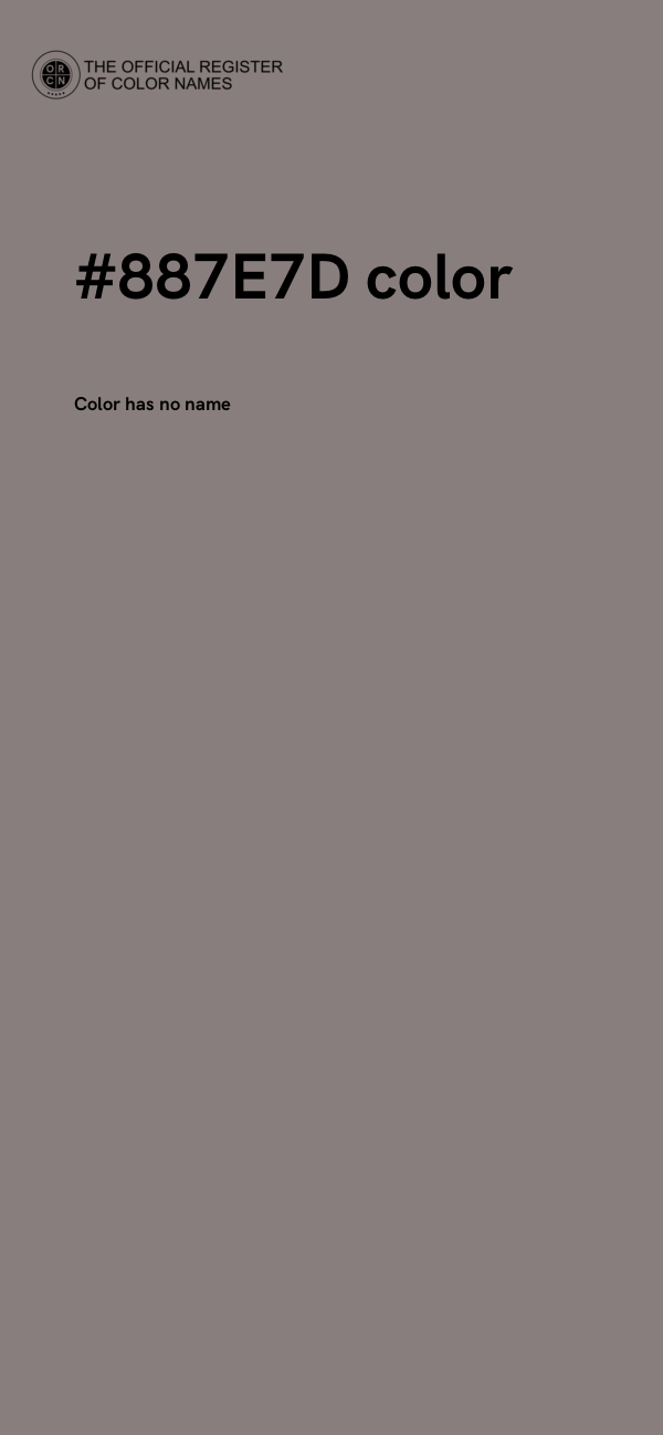#887E7D color image