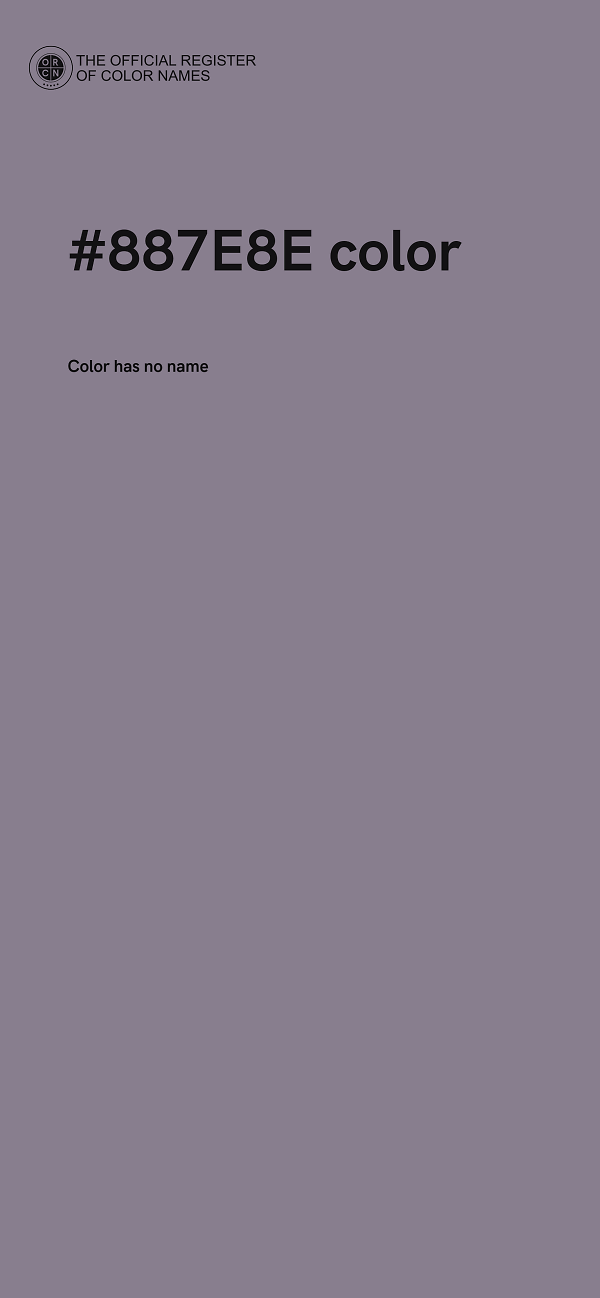 #887E8E color image