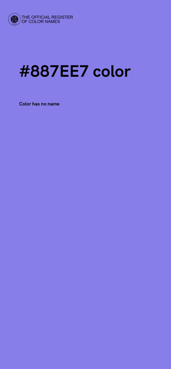 #887EE7 color image