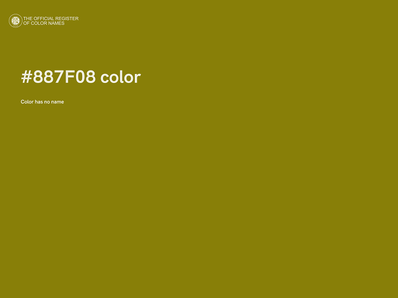 #887F08 color image
