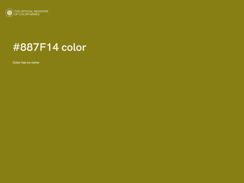 #887F14 color image