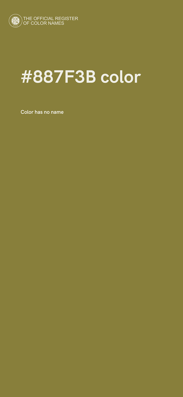 #887F3B color image