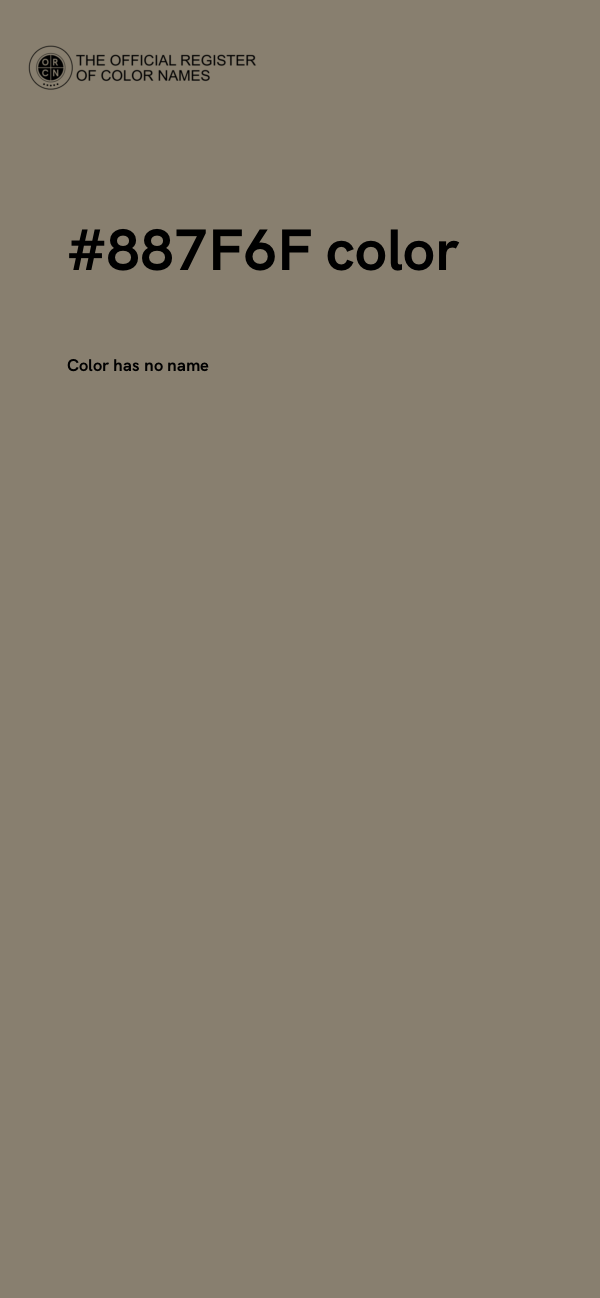 #887F6F color image