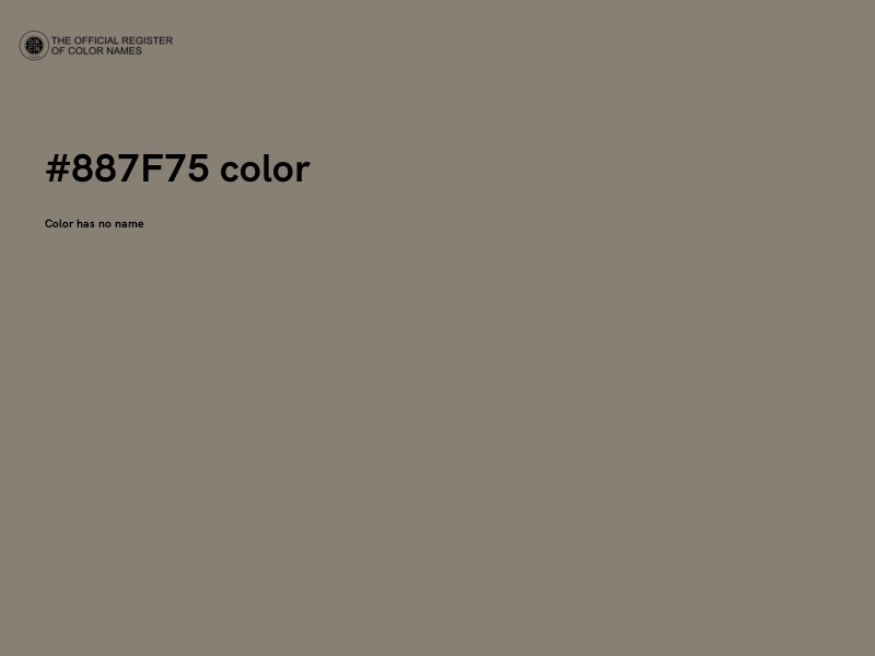 #887F75 color image