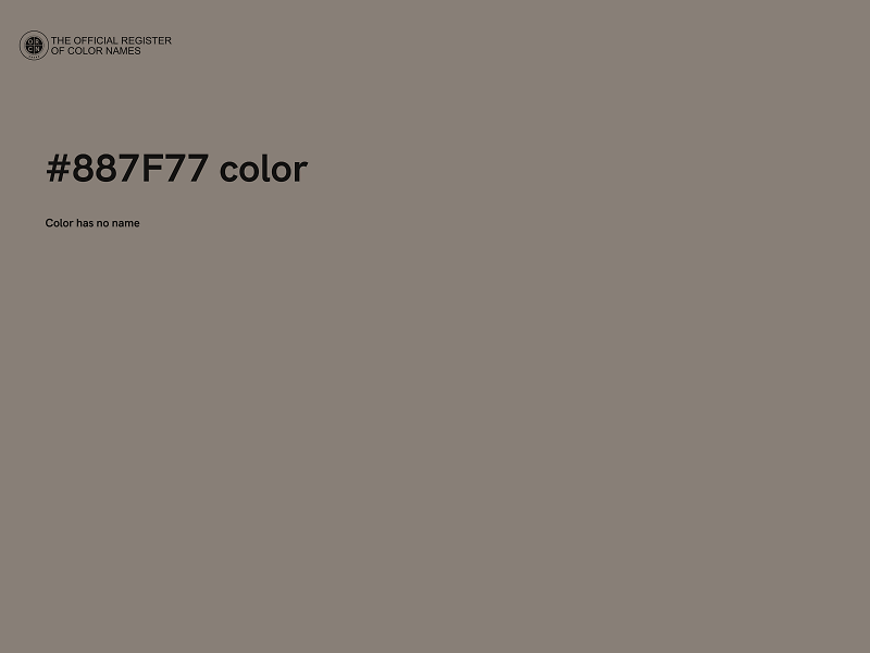 #887F77 color image