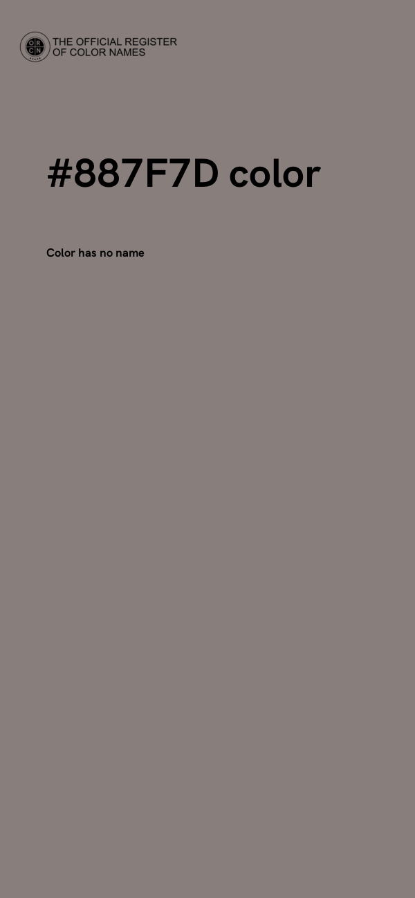 #887F7D color image
