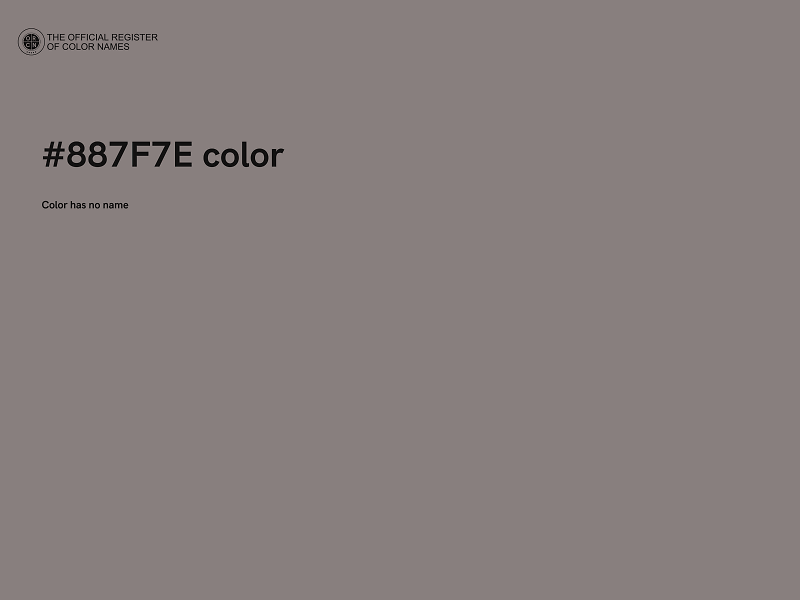 #887F7E color image