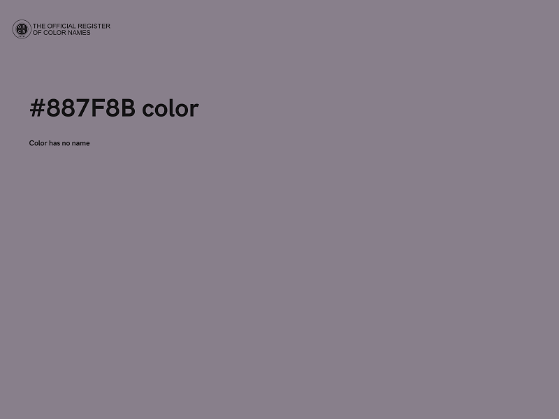 #887F8B color image