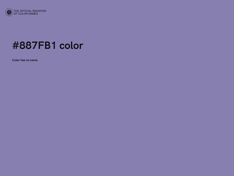 #887FB1 color image