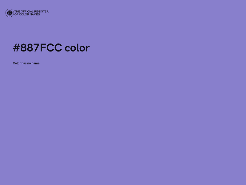 #887FCC color image