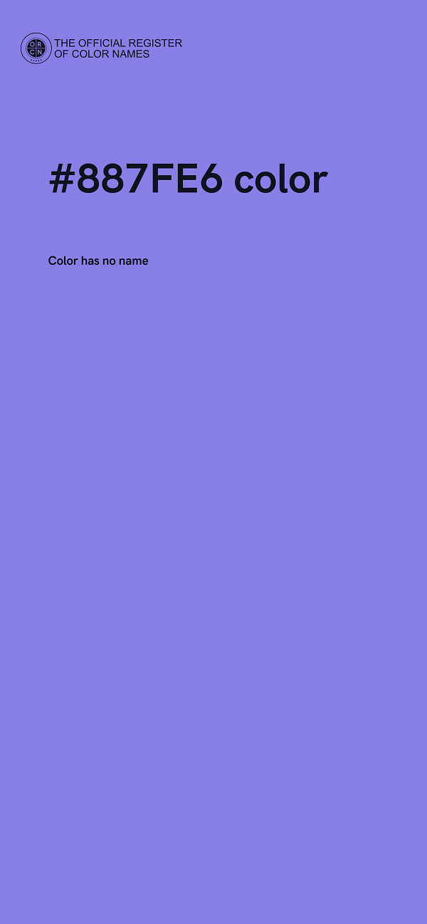 #887FE6 color image