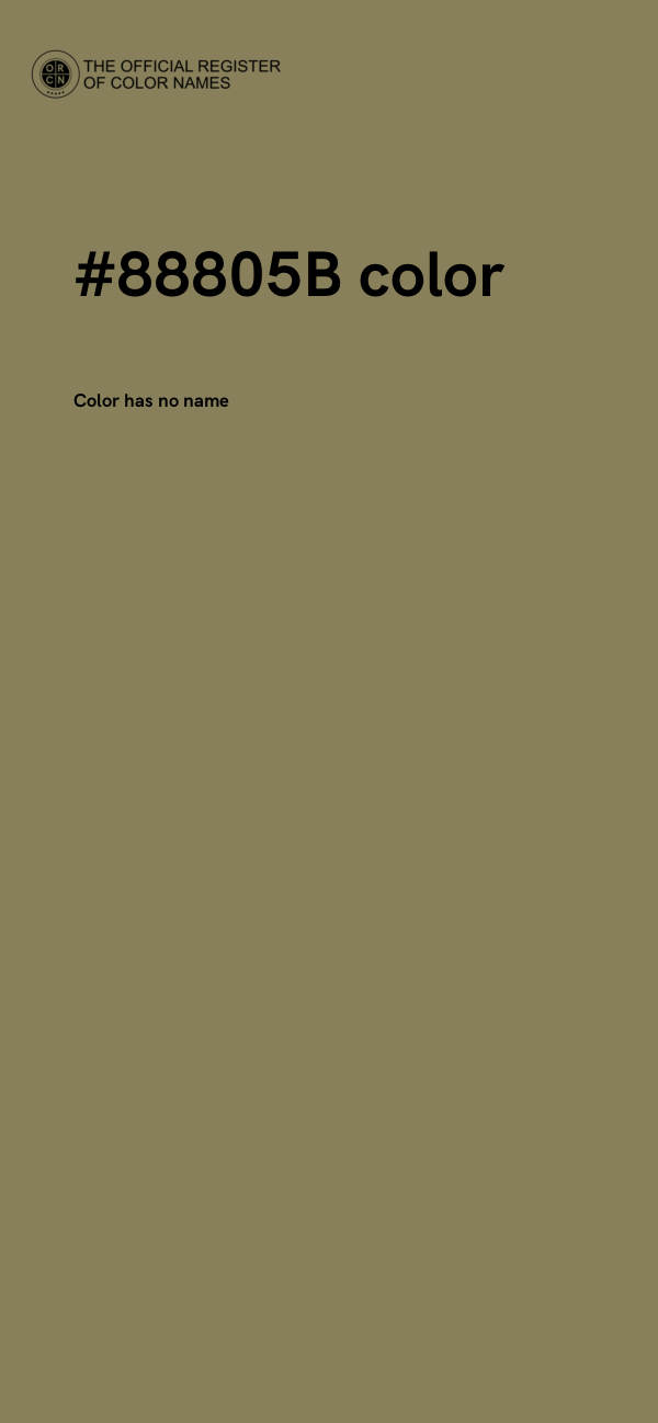 #88805B color image