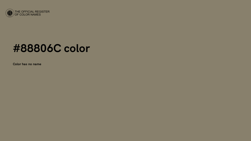 #88806C color image