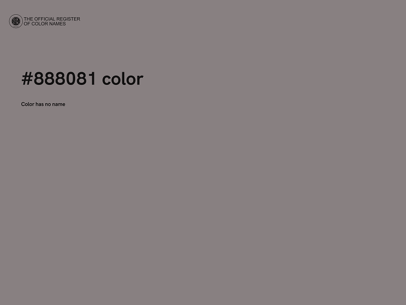 #888081 color image