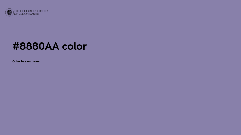 #8880AA color image