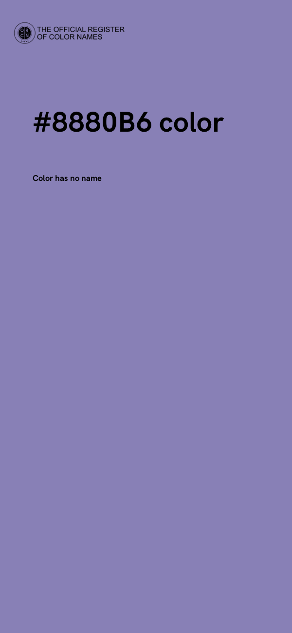 #8880B6 color image
