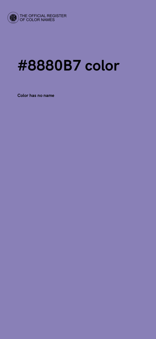 #8880B7 color image