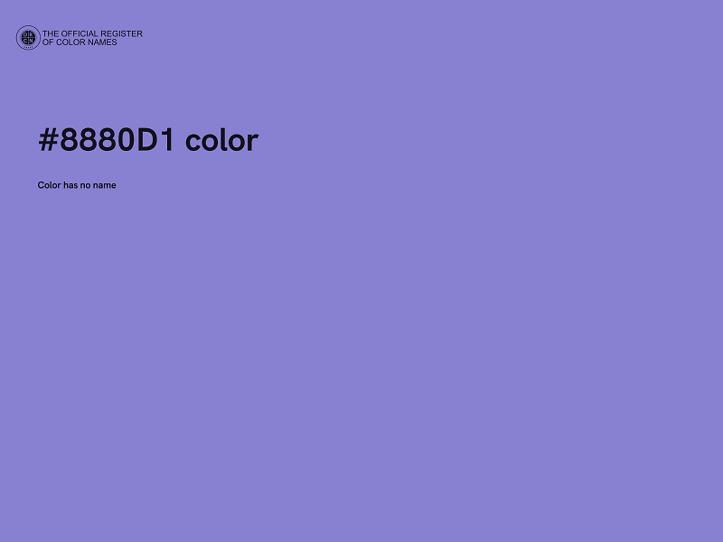 #8880D1 color image