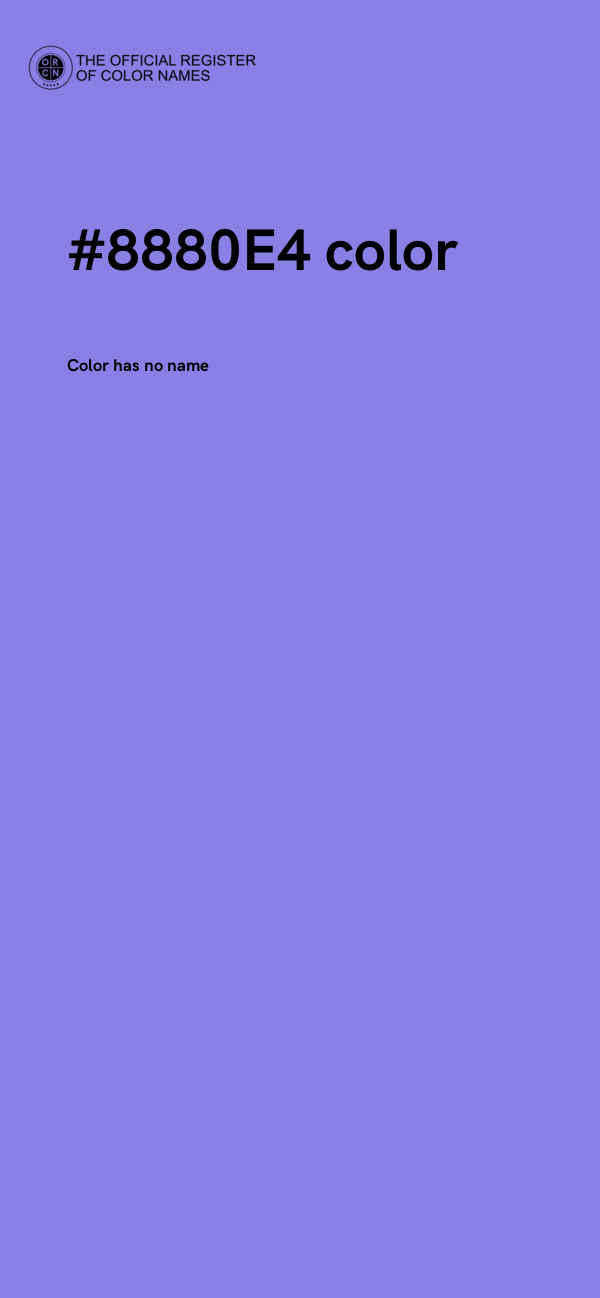 #8880E4 color image