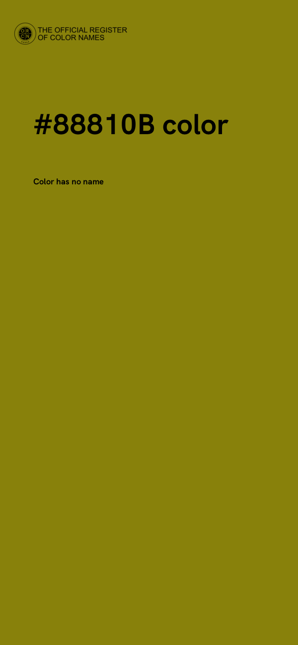 #88810B color image