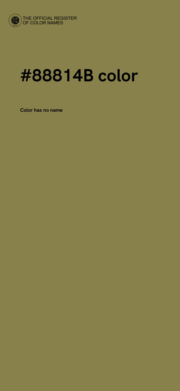 #88814B color image