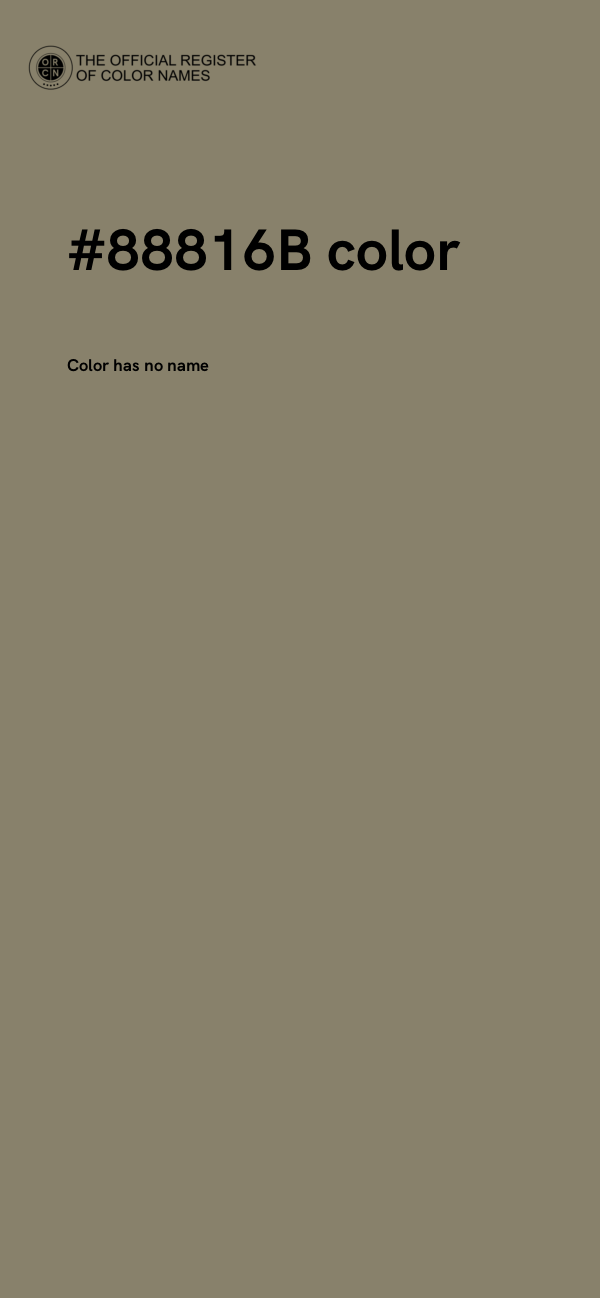 #88816B color image