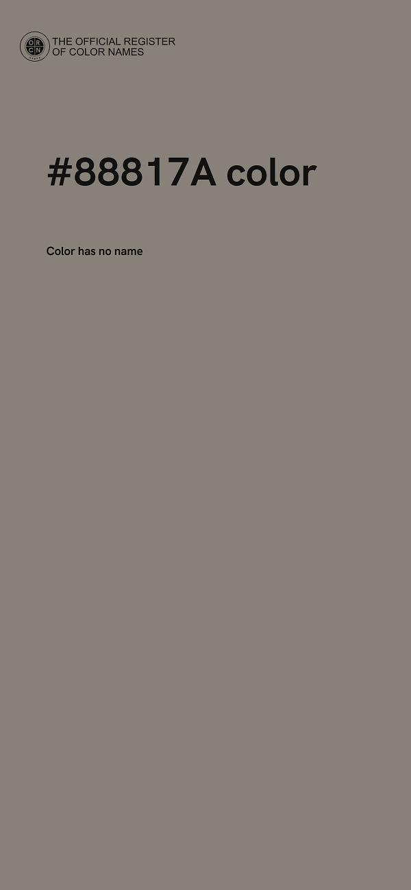 #88817A color image