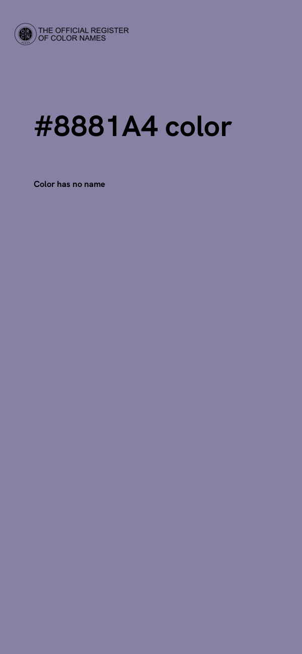#8881A4 color image
