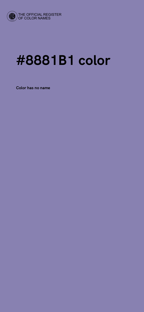 #8881B1 color image