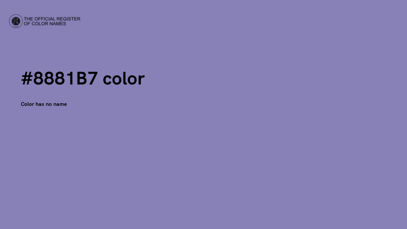 #8881B7 color image